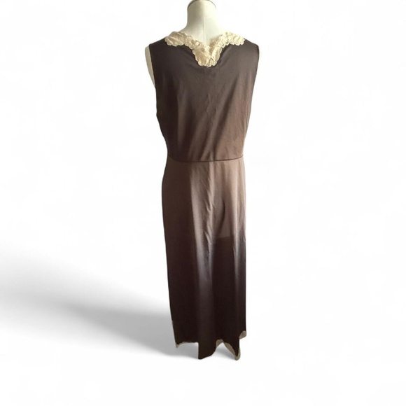 1960’s Emilio Pucci brown slip with lace trim - Picture 4 of 7